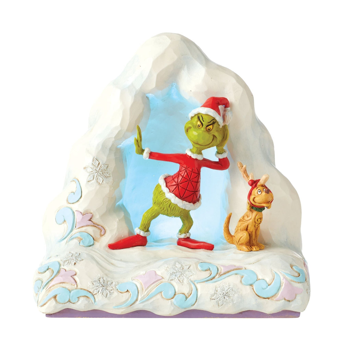 Grinch and Max on Snow Mound