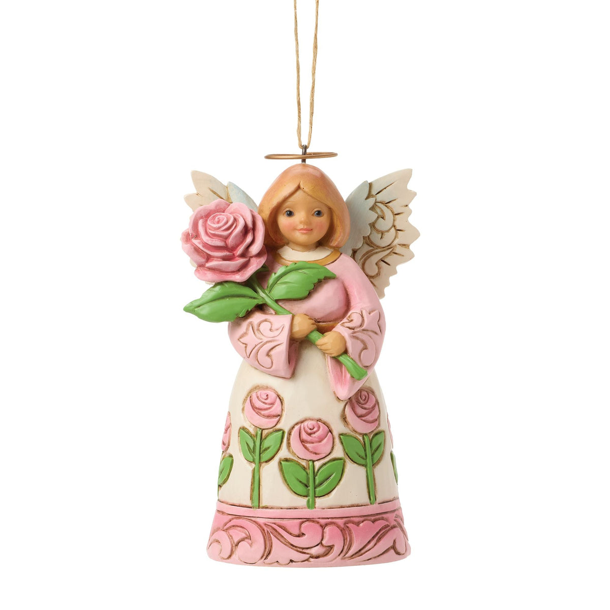 Angel With Roses Ornament
