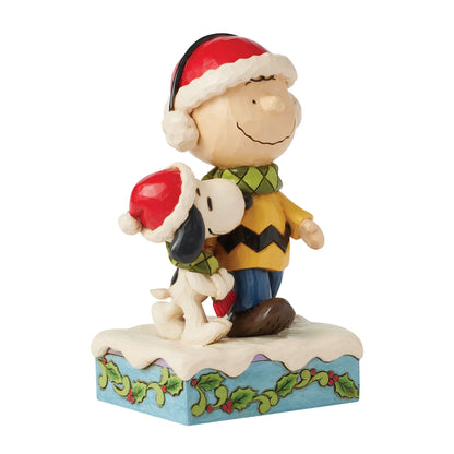 Charlie & Snoopy Wearing Scarf