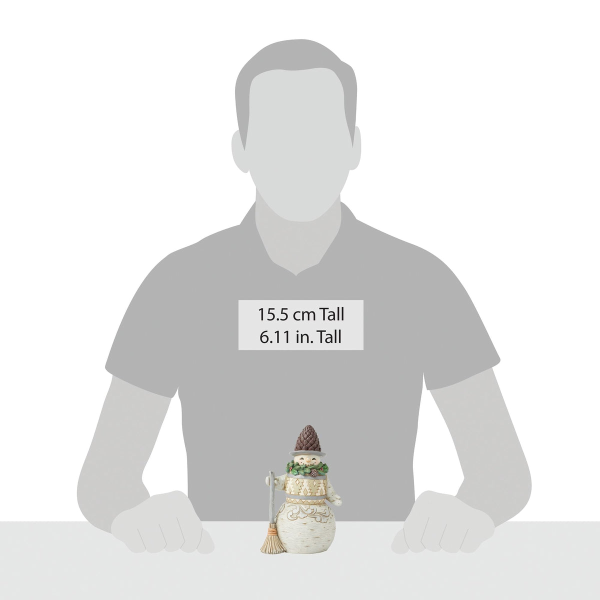 Wdlnd Snowman Pinecone Hat Fig