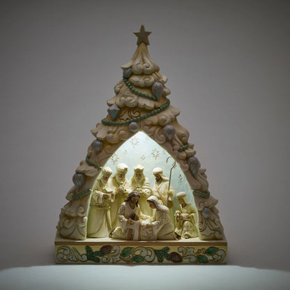 Wdlnd Tree Nativity Diorama