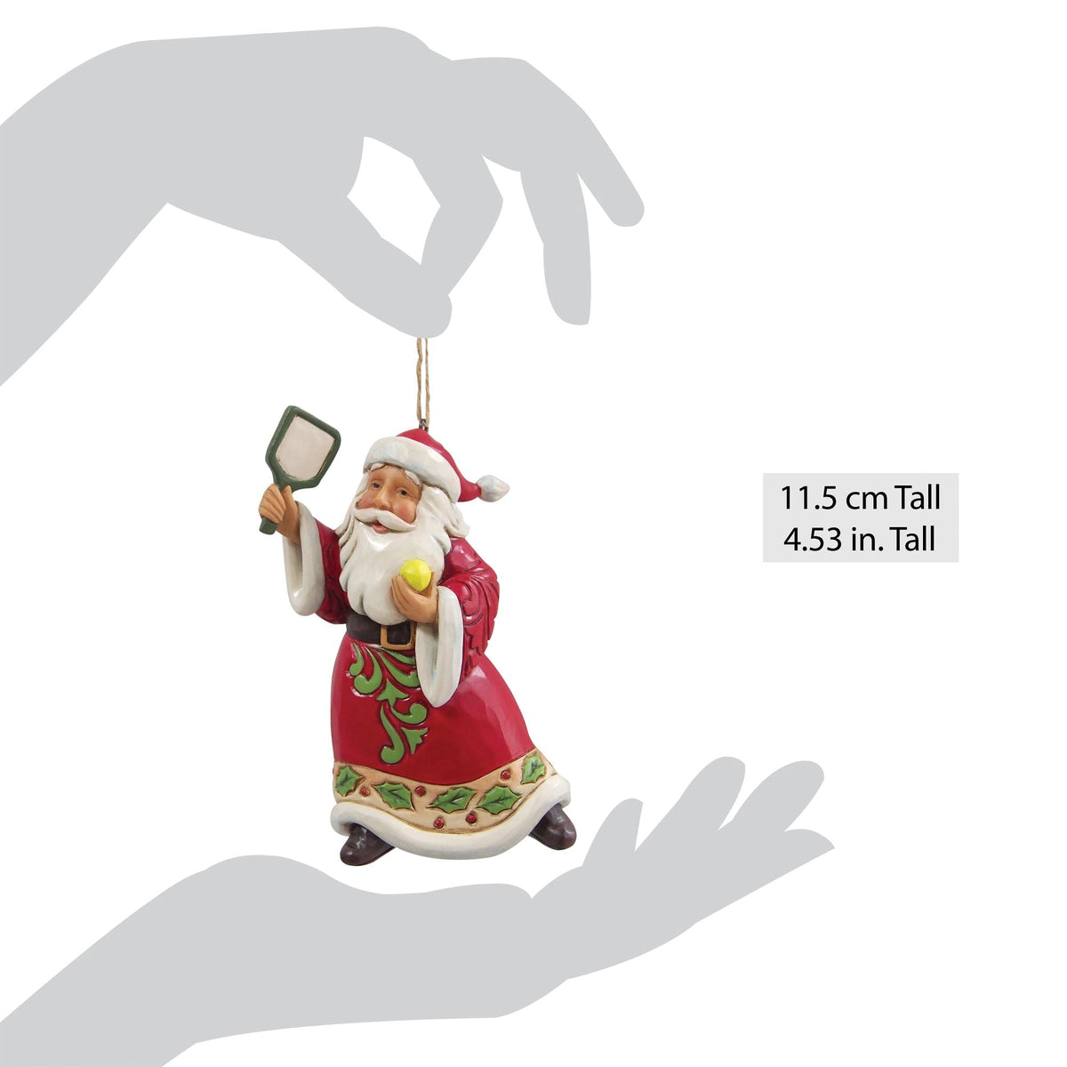 Pickleball Santa Ornament