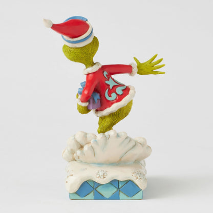 Grinch Snowboarding Fig