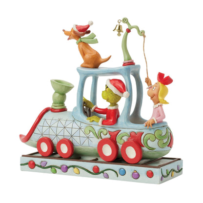 Grinch, Max and Cindy on Train