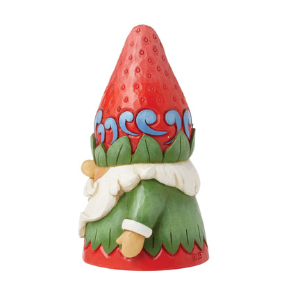 Strawberry Hat Gnome Figurine