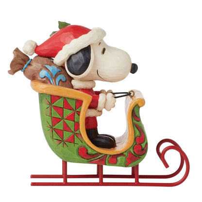 Snoopy & Woodstock in Sleigh