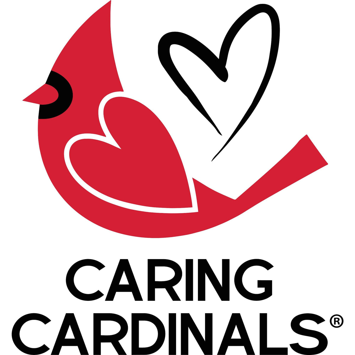 Caring Cardinal In Flight Orn