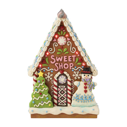 Gingerbread LED Sweet Shop Fig