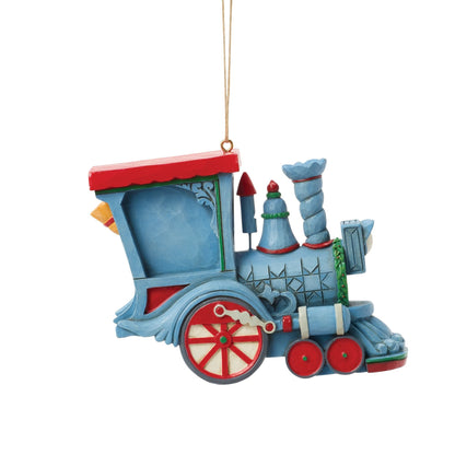 Dated 2025 Frosty in Train Orn