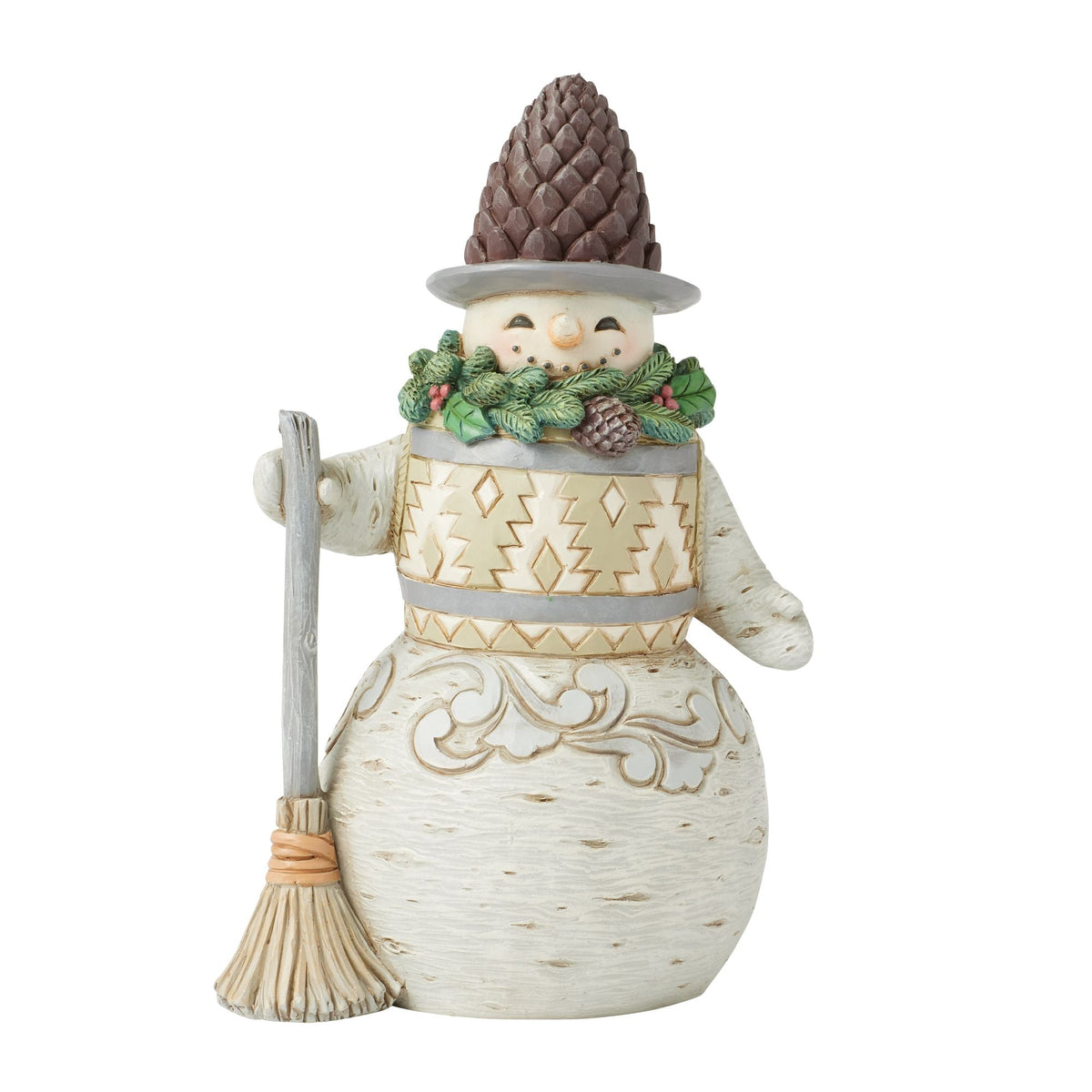 Wdlnd Snowman Pinecone Hat Fig