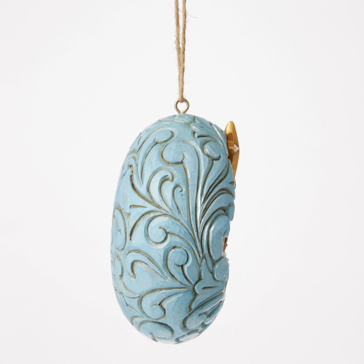 Blue & Gold Holy Family Orn