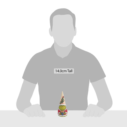 Grinch Gnome Holding Present