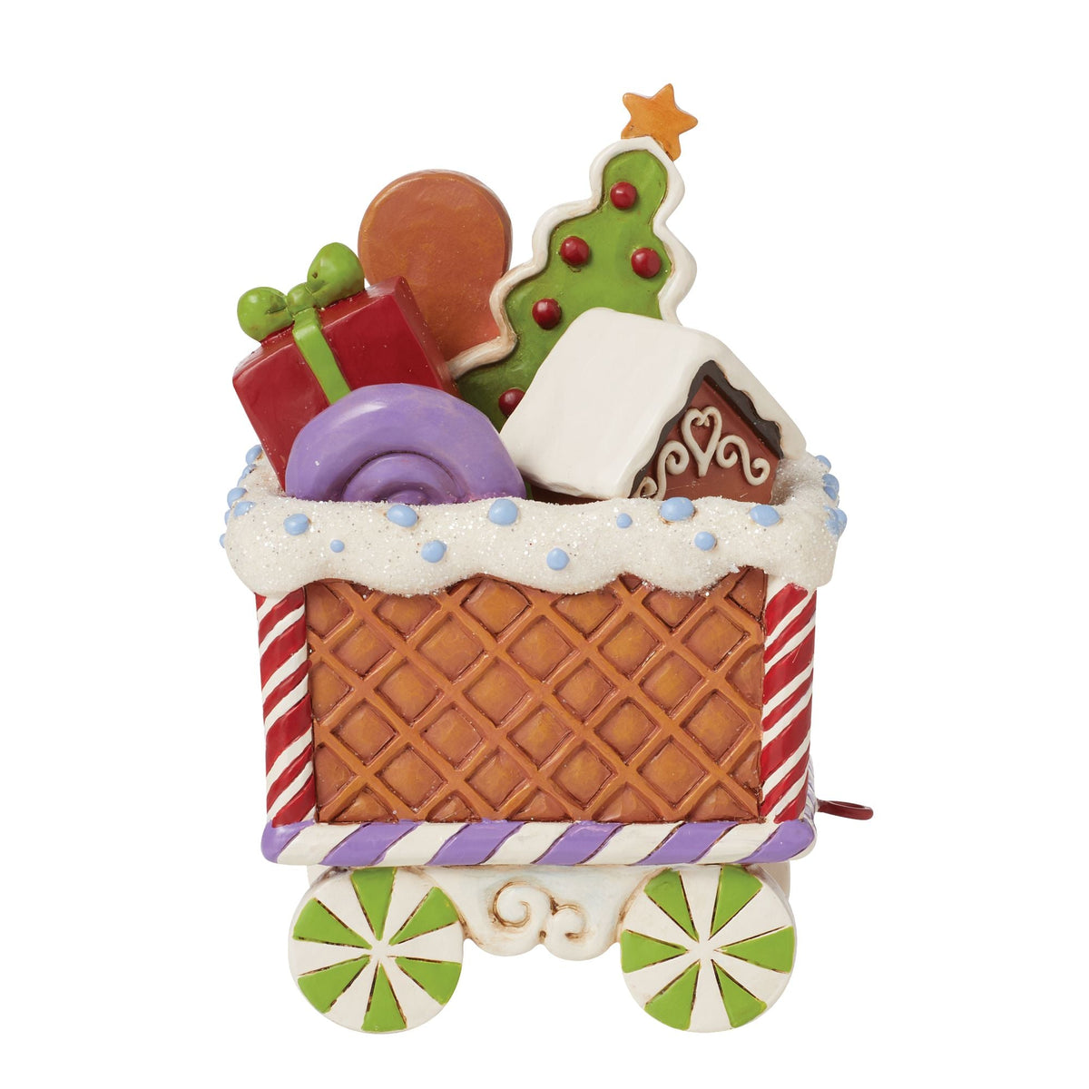 Gingerbread Train Car Figurine