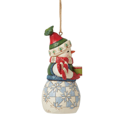 Snowman with Cocoa Ornament