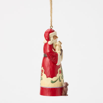 Santa With Pets Ornament