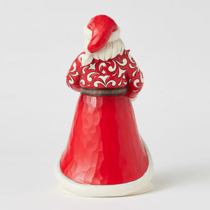 Santa with Blooming Amaryllis