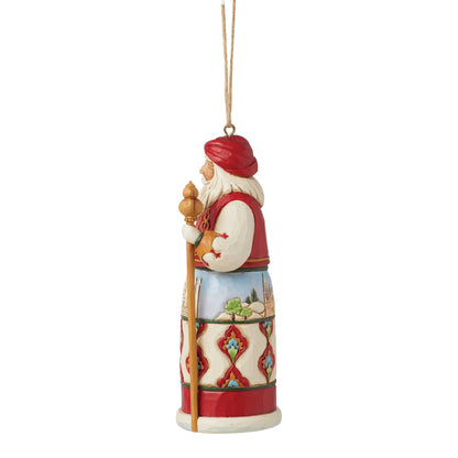 Santa Around World Turkey Orn
