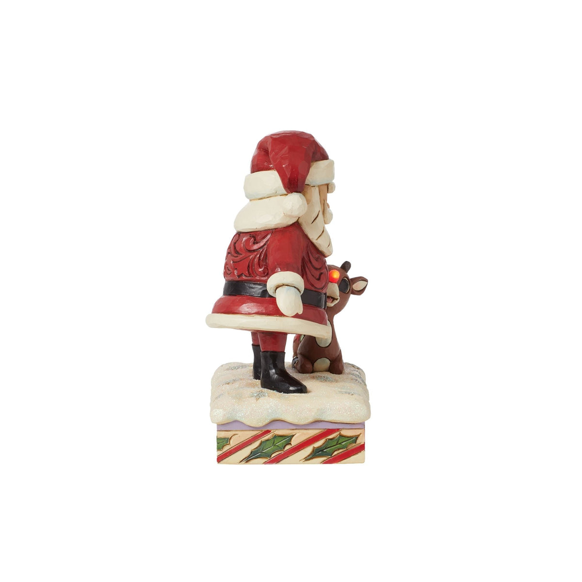 Santa Petting Rudolph
