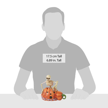 Skeleton Pop Out Pumpkin Fig