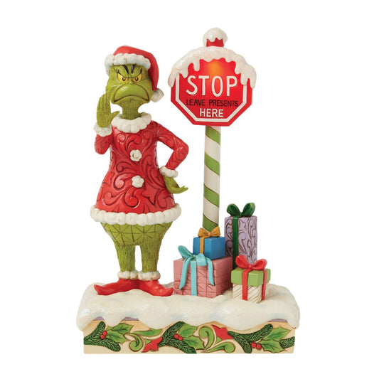 Grinch by Stop Sign LED Fig