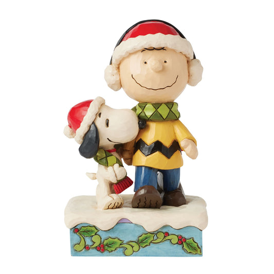 Charlie & Snoopy Wearing Scarf