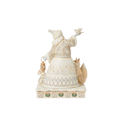Woodlnd Santa Holding Dove Fig