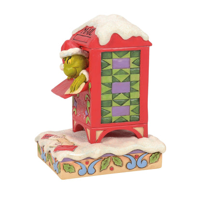 Grinch in Mailbox Figurine