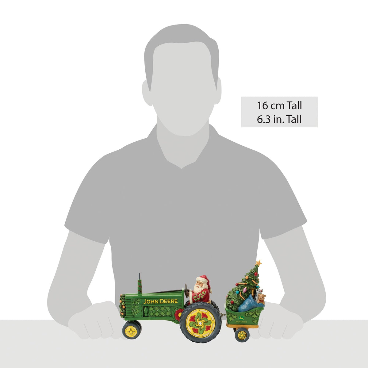 Santa on Tractor with Toys