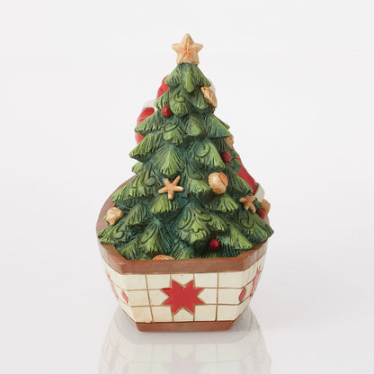 Santa in Boat With Tree Fig