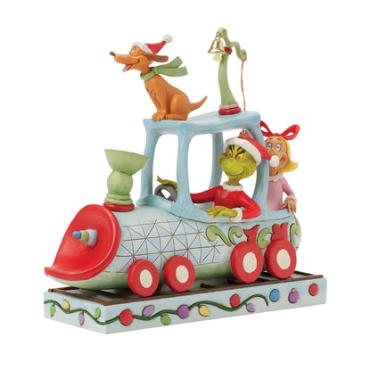 Grinch, Max and Cindy on Train