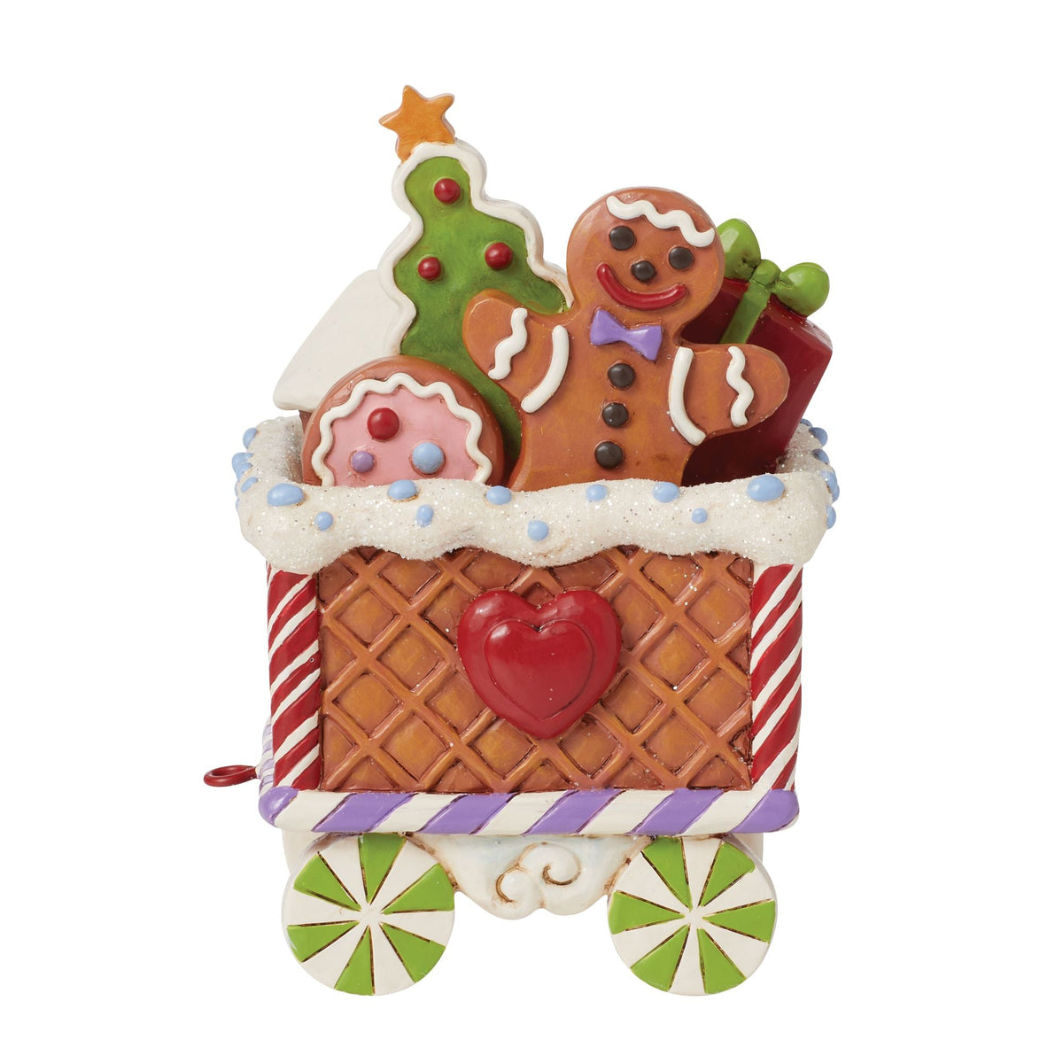 Gingerbread Train Car Figurine