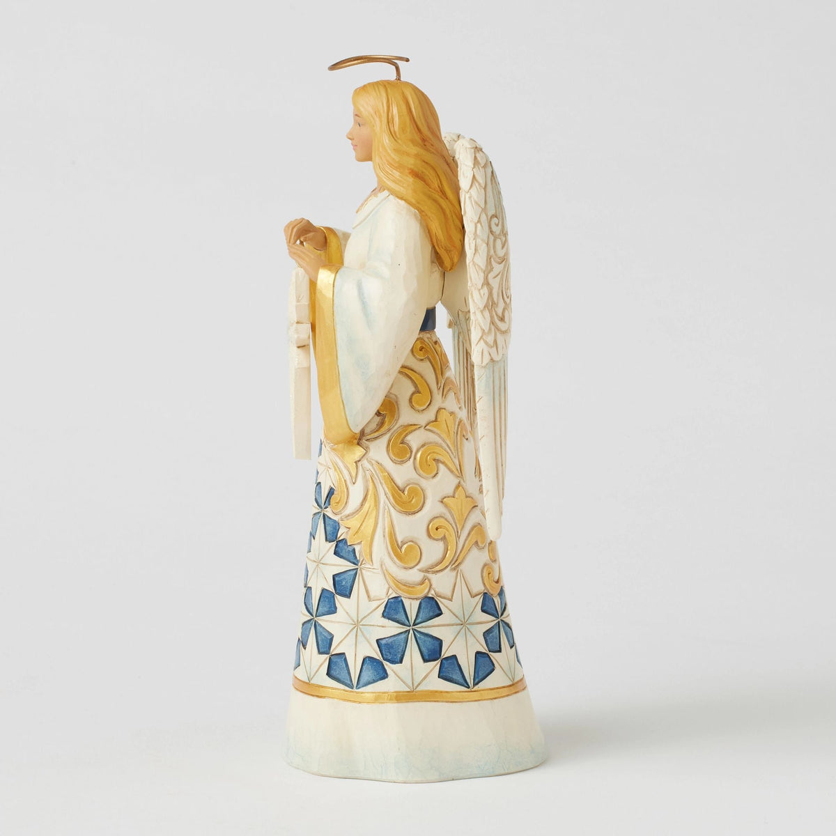 Blue & Gold Angel Figurine