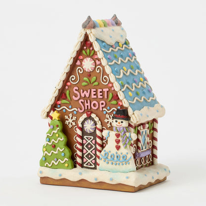 Gingerbread LED Sweet Shop Fig